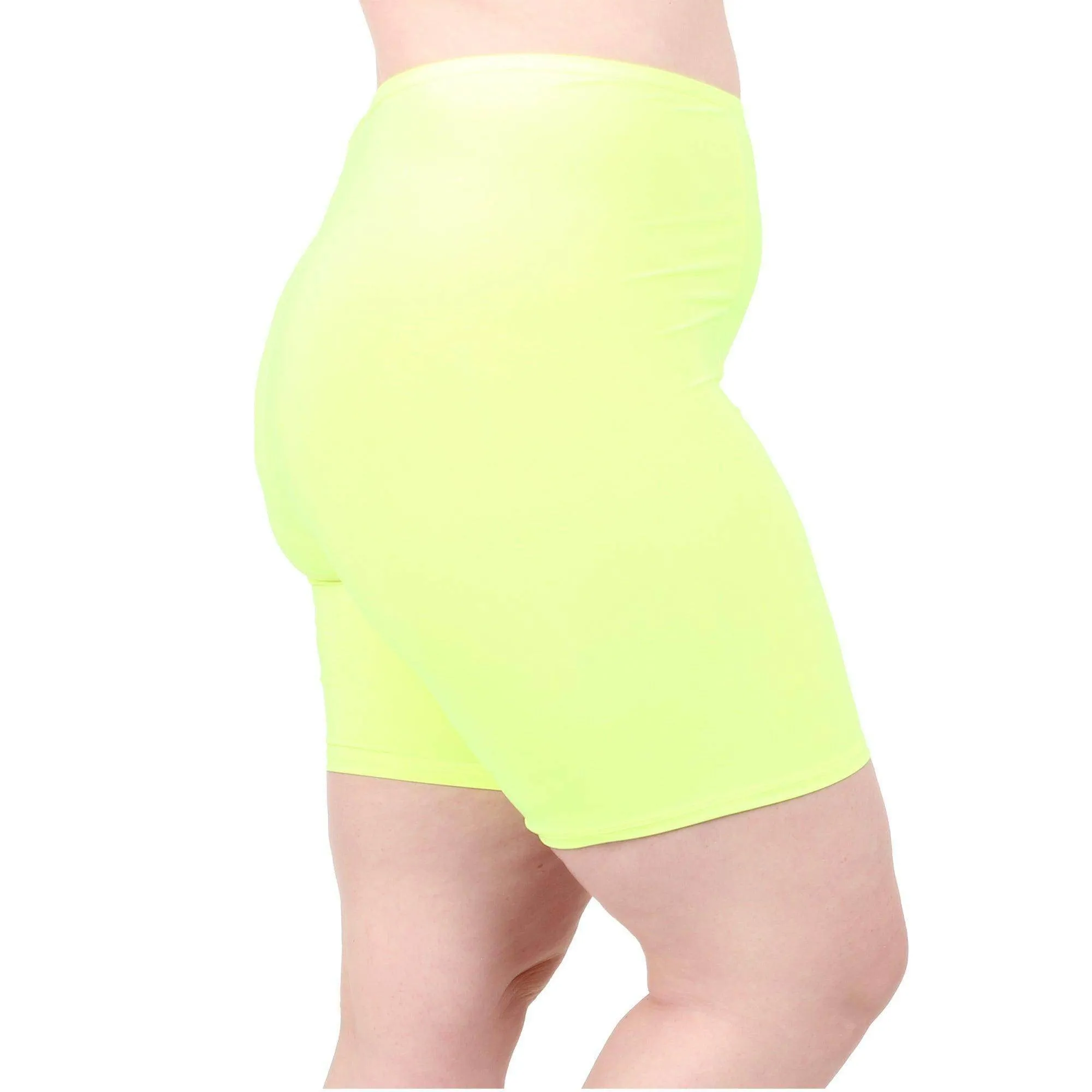 Ultra High Waist Anti Chafing Shortlette Slipshort 6" | Neon Yellow