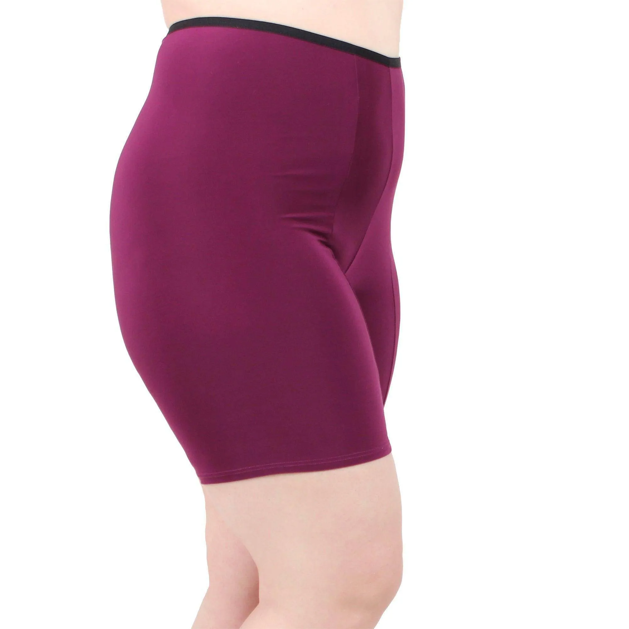 Ultra High Waist Anti Chafing Shortlette Slipshort 6" | Purple