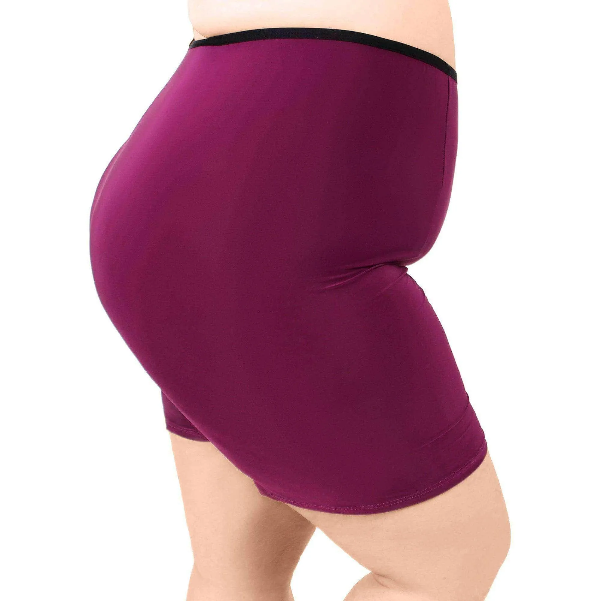 Ultra High Waist Anti Chafing Shortlette Slipshort 6" | Purple