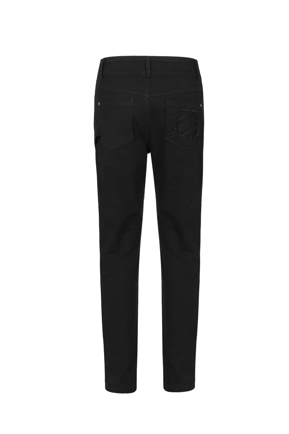 Urban Gothic Buckled Strap-Detailed Cargo Pants