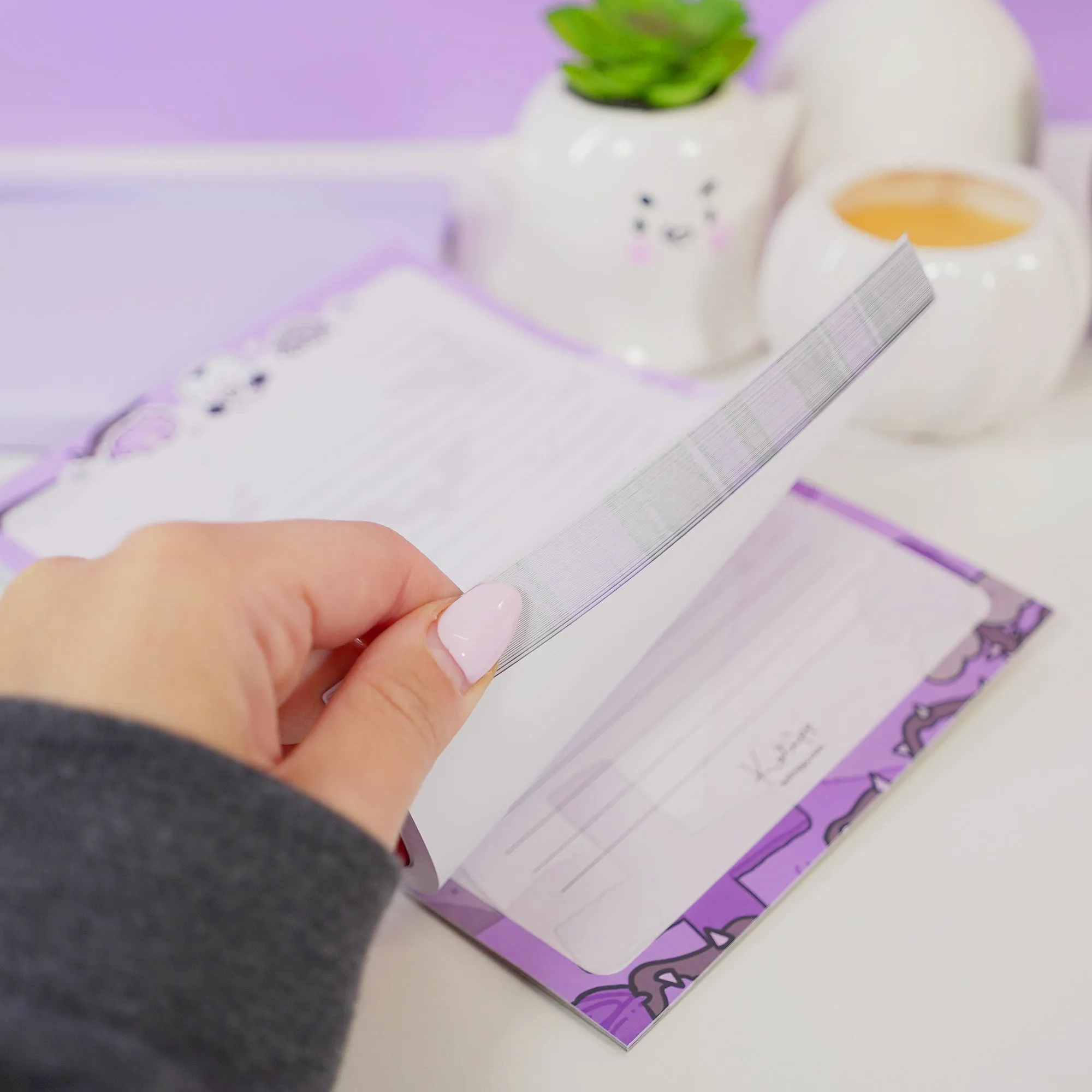 Vampies Vault A5 Notepad | Gothic Halloween Stationery | Spooky Kawaii Vampire, Spider & Bat Design