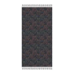 Vampire Art Grunge Boho Beach Cloth Towel - Goth Damask
