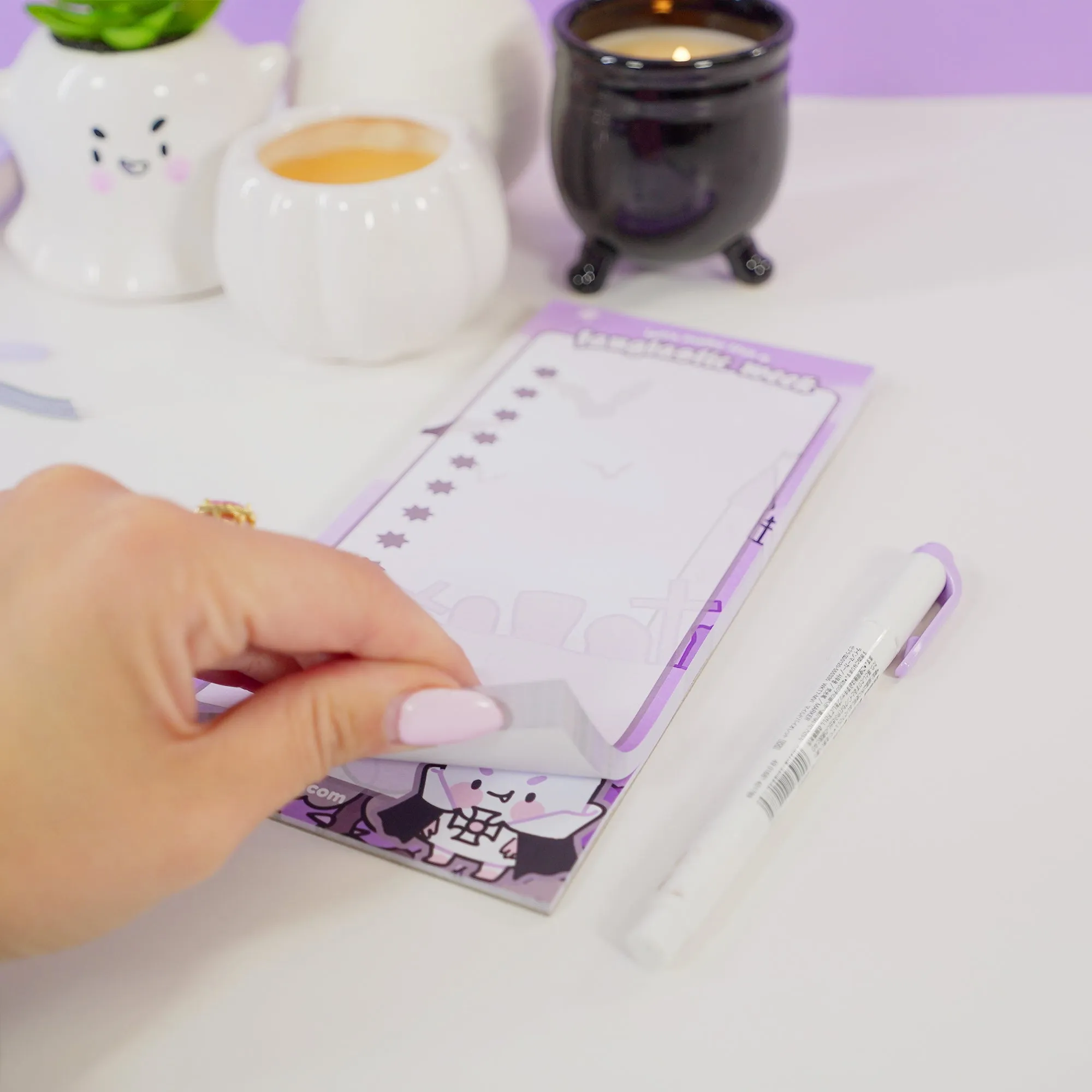 Vampire Marshie DL To-Do List Pad | Vampies Vault Collection | Spooky Cute Gothic Halloween Stationery