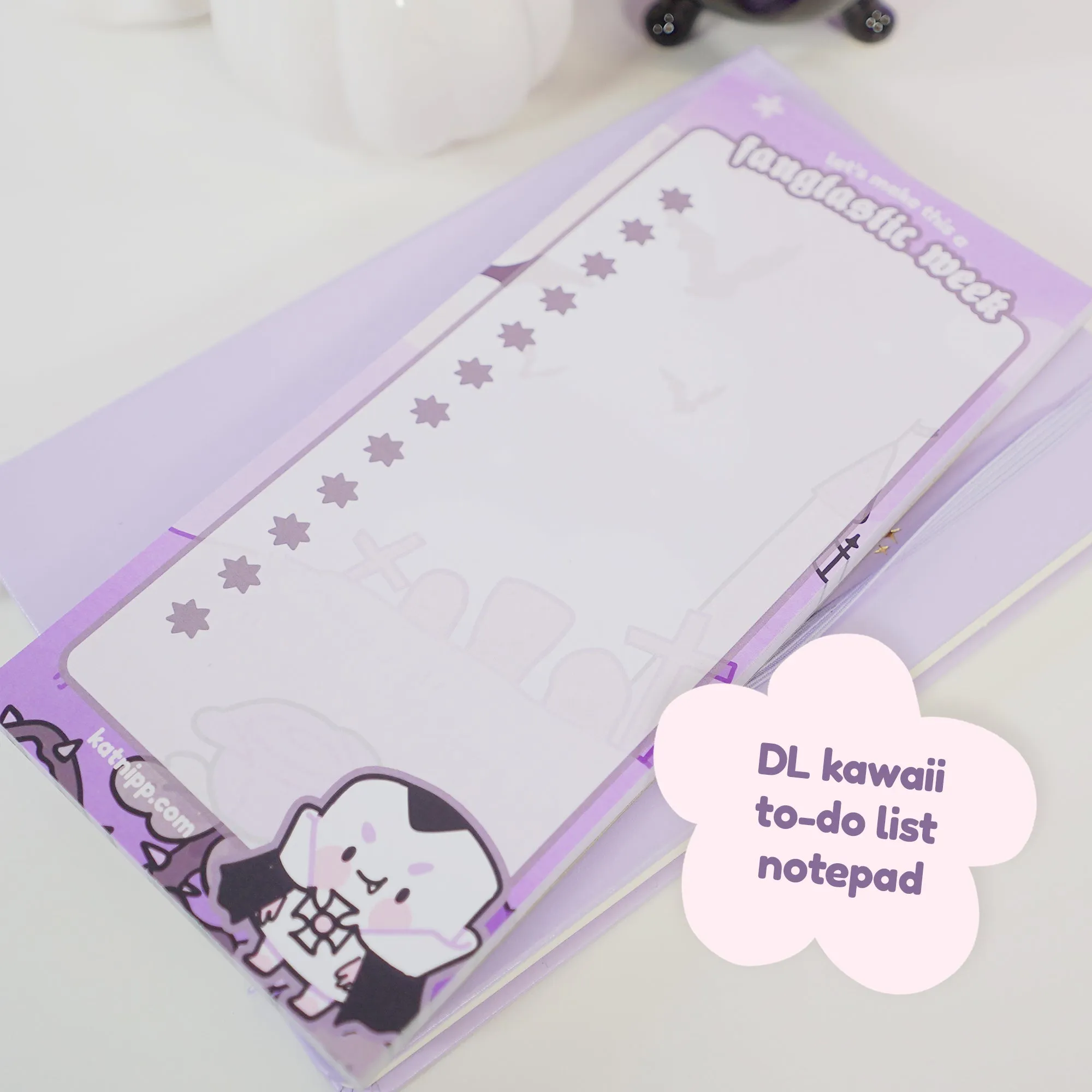 Vampire Marshie DL To-Do List Pad | Vampies Vault Collection | Spooky Cute Gothic Halloween Stationery
