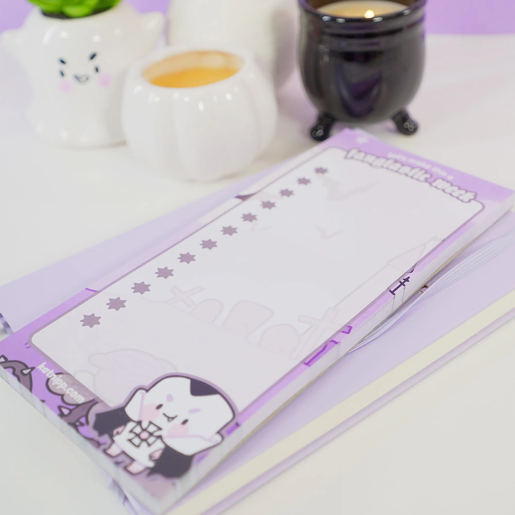 Vampire Marshie DL To-Do List Pad | Vampies Vault Collection | Spooky Cute Gothic Halloween Stationery