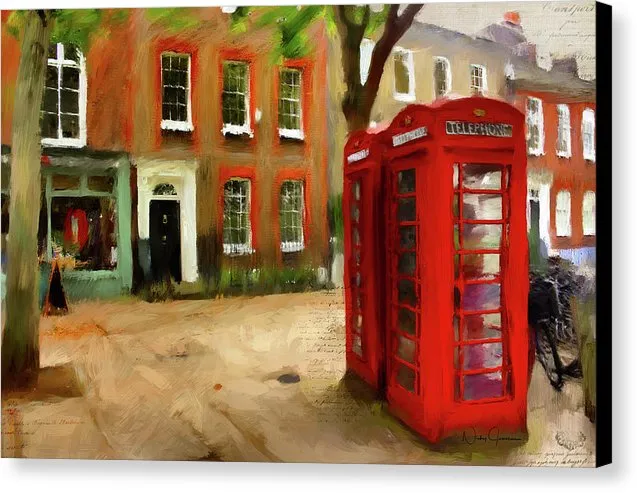 Village Green At Richmond - Canvas Print