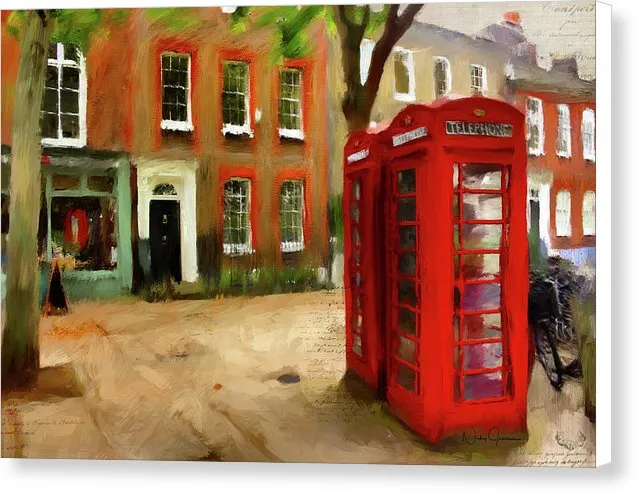 Village Green At Richmond - Canvas Print