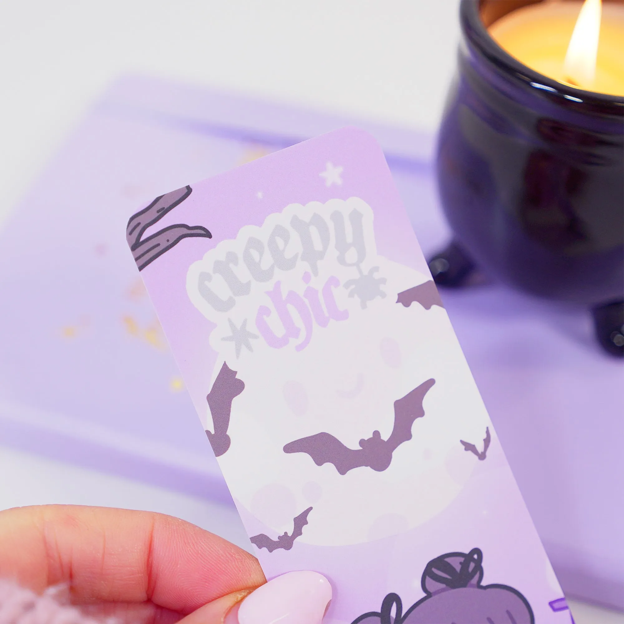 Violet the Vampire Bookmark | Creepy Chic Quote | Spooky Cute Stationery