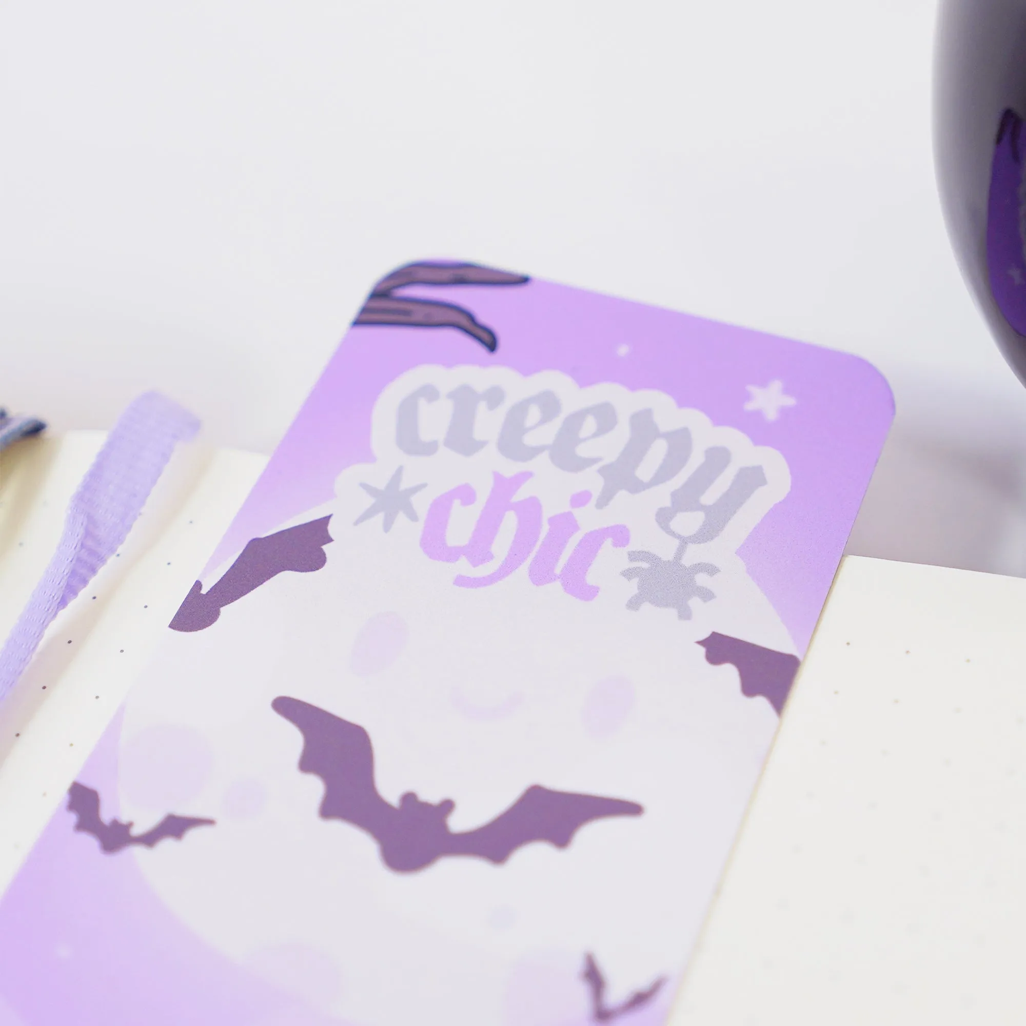 Violet the Vampire Bookmark | Creepy Chic Quote | Spooky Cute Stationery