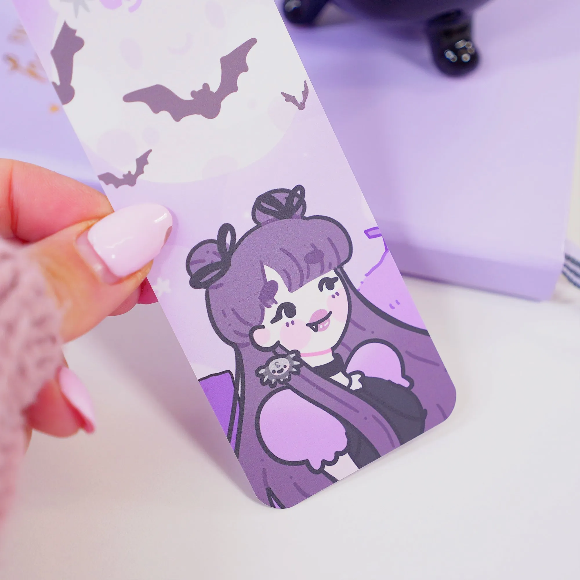 Violet the Vampire Bookmark | Creepy Chic Quote | Spooky Cute Stationery