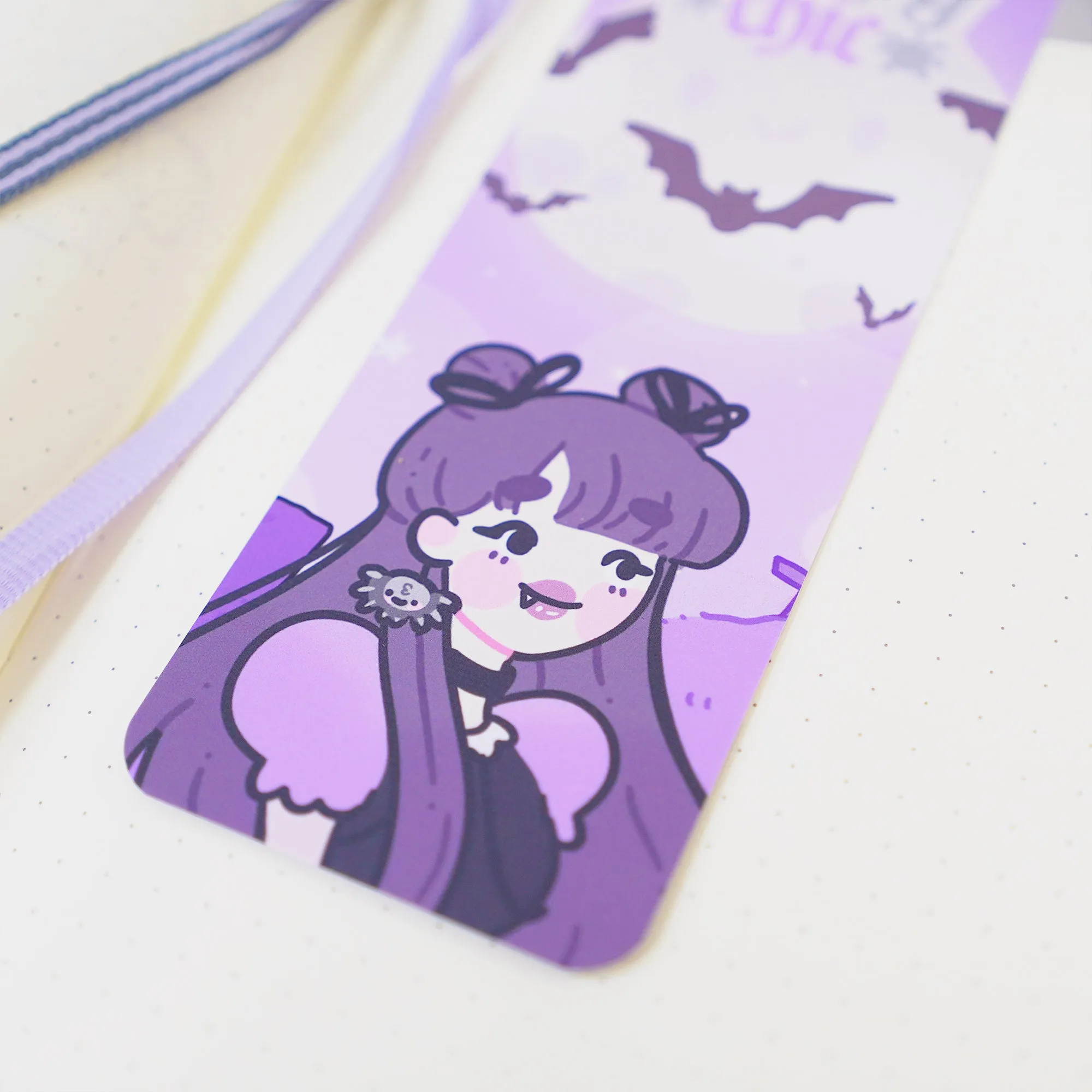 Violet the Vampire Bookmark | Creepy Chic Quote | Spooky Cute Stationery