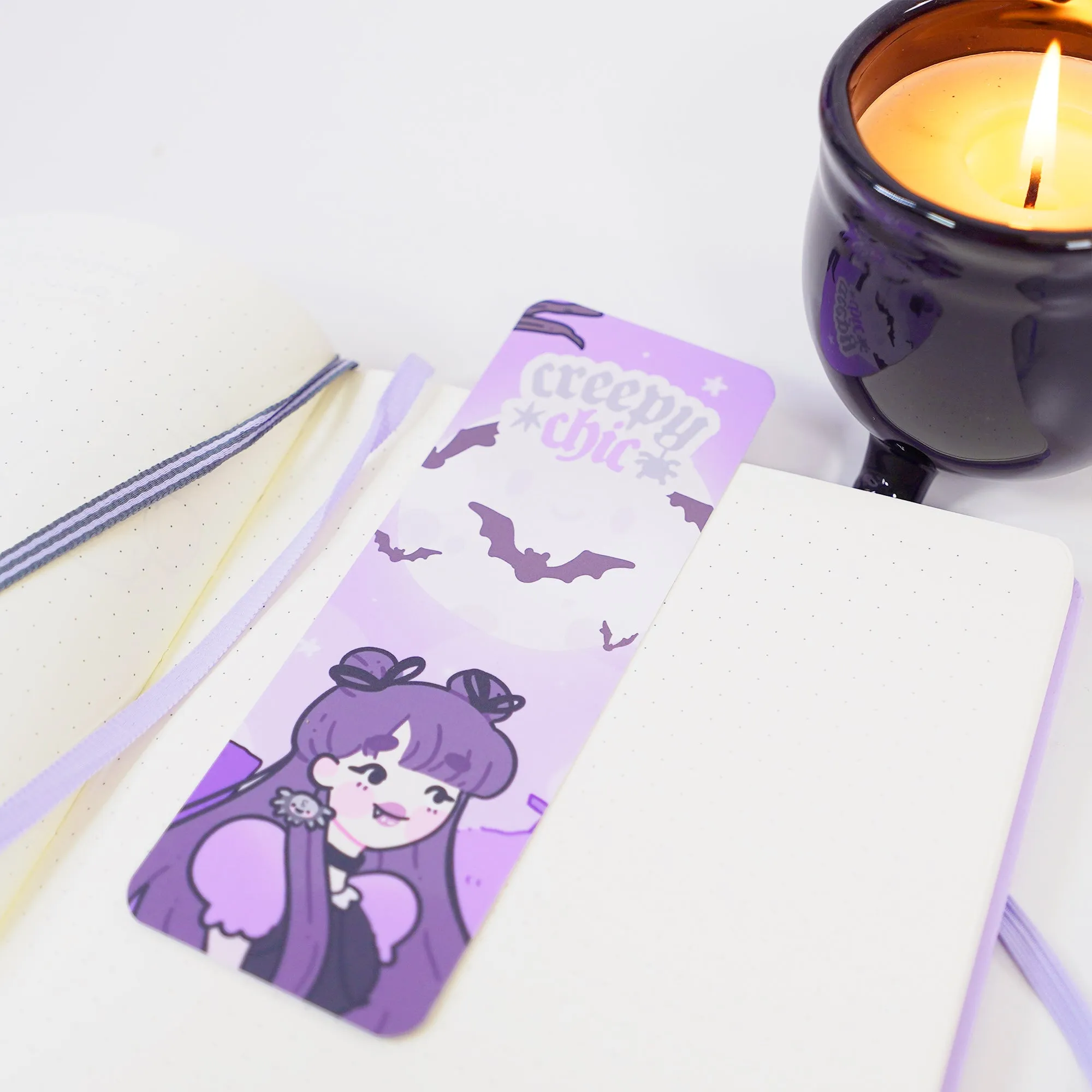Violet the Vampire Bookmark | Creepy Chic Quote | Spooky Cute Stationery