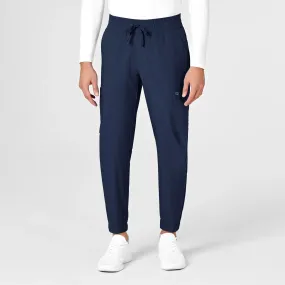 Wink Men's W123 Cargo Jogger Scrub Pant - Navy