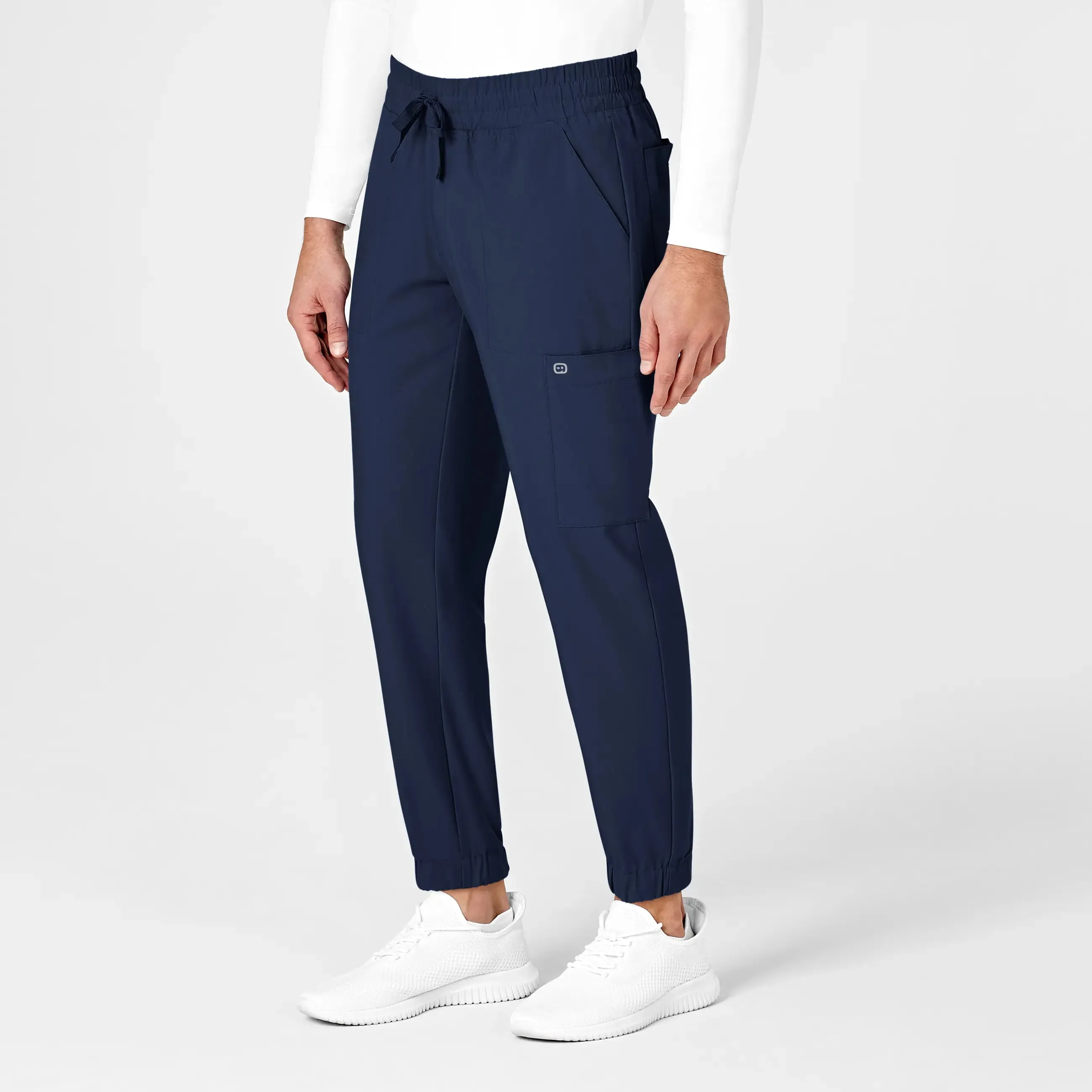 Wink Men's W123 Cargo Jogger Scrub Pant - Navy