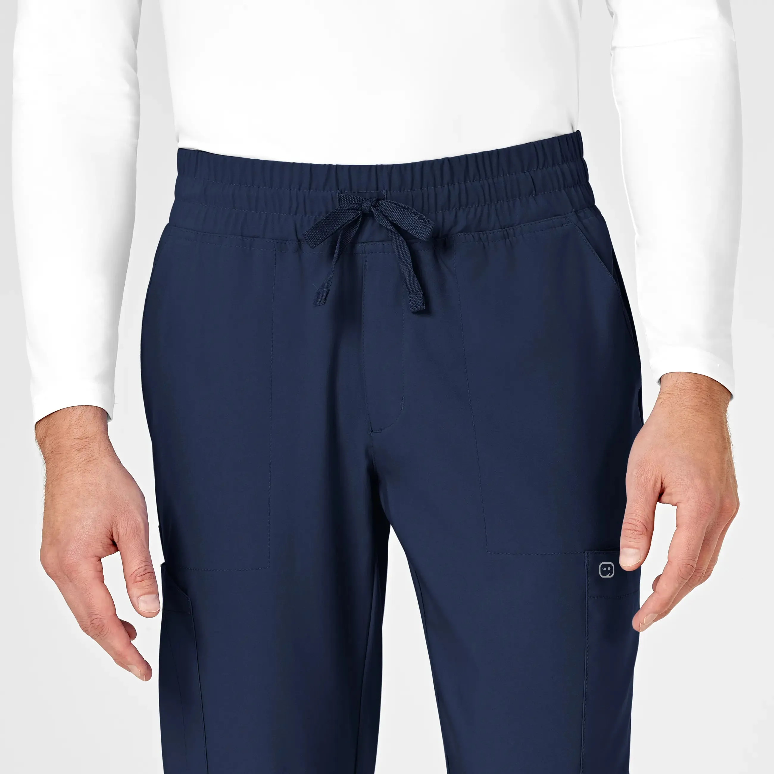 Wink Men's W123 Cargo Jogger Scrub Pant - Navy