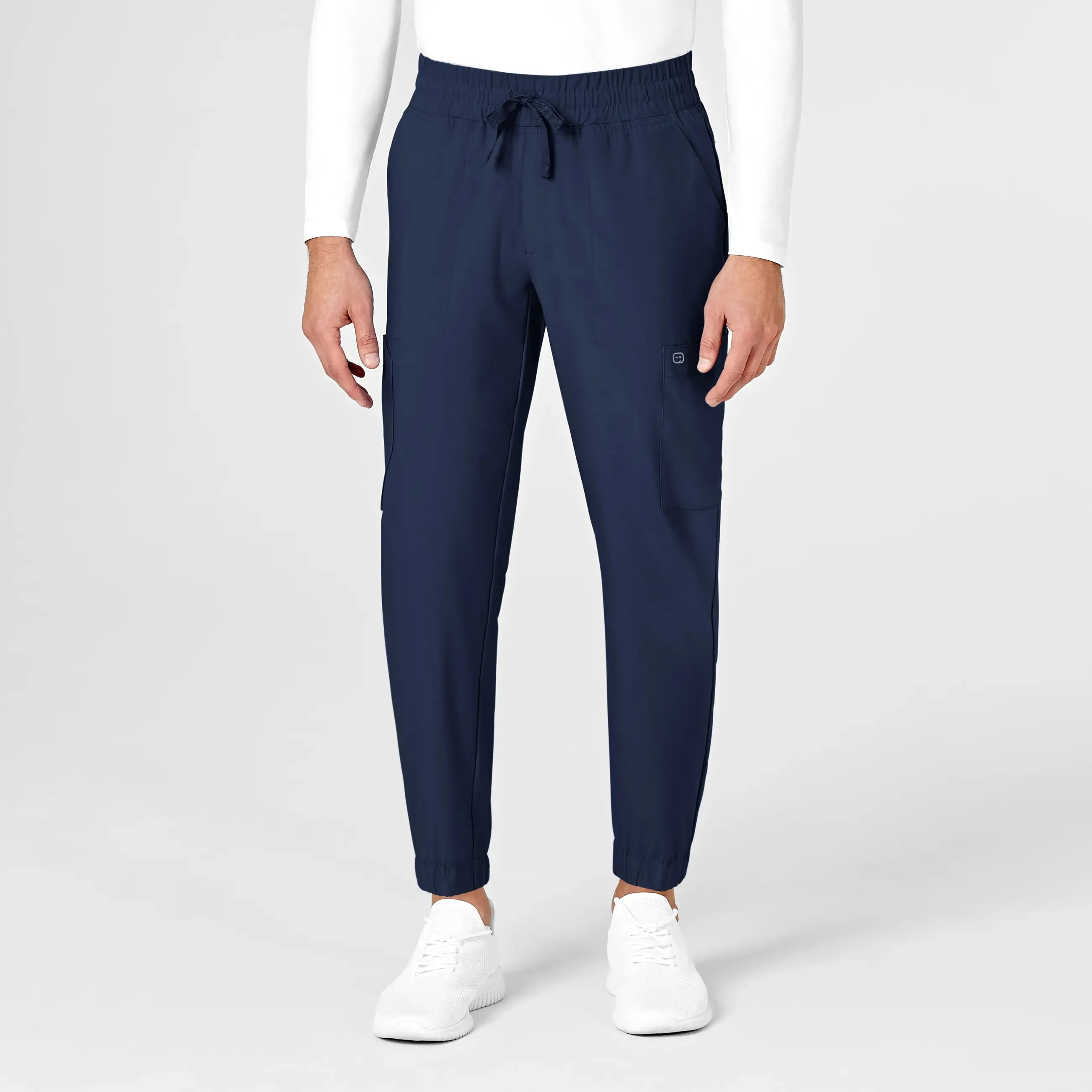 Wink Men's W123 Cargo Jogger Scrub Pant - Navy